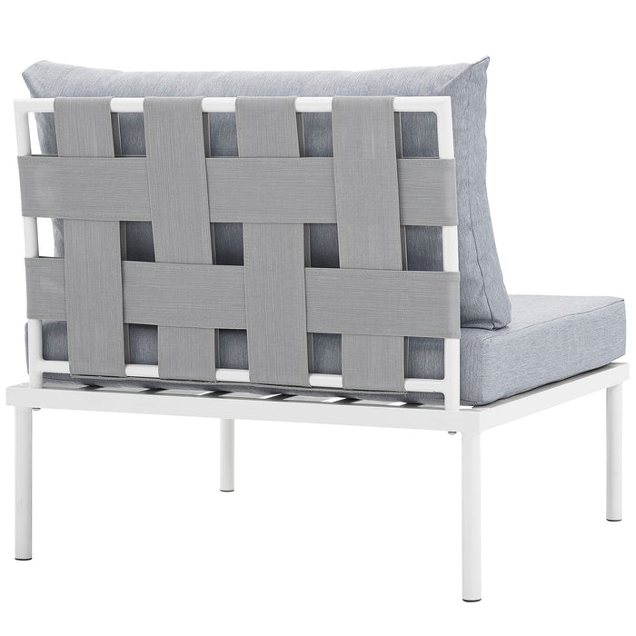 Harmony Armless Outdoor Patio Aluminum Chair - view 9