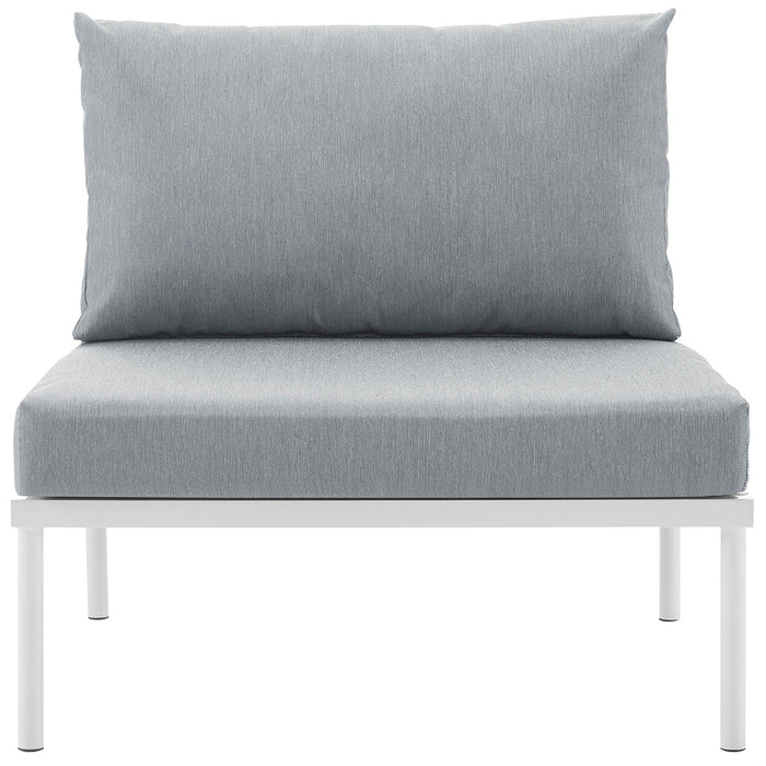 Harmony Armless Outdoor Patio Aluminum Chair - view 10