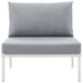 Harmony Armless Outdoor Patio Aluminum Chair - view 10
