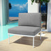 Harmony Armless Outdoor Patio Aluminum Chair - view 6
