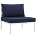 Harmony Armless Outdoor Patio Aluminum Chair - view 12