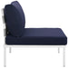 Harmony Armless Outdoor Patio Aluminum Chair - view 13