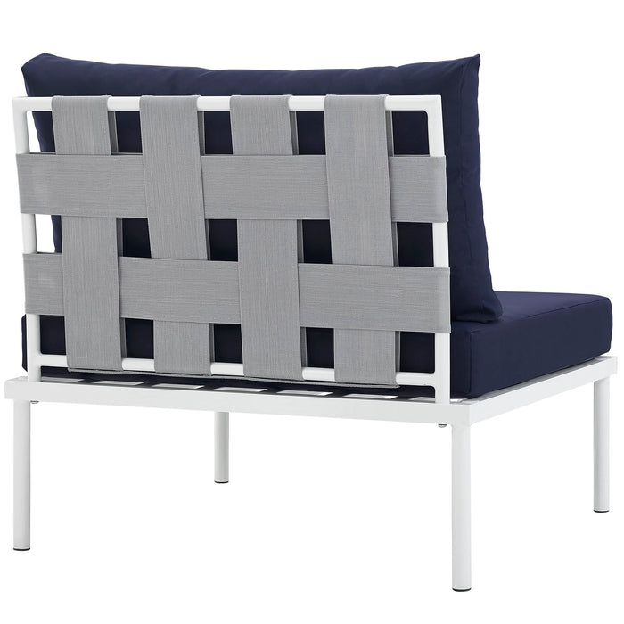 Harmony Armless Outdoor Patio Aluminum Chair - view 14