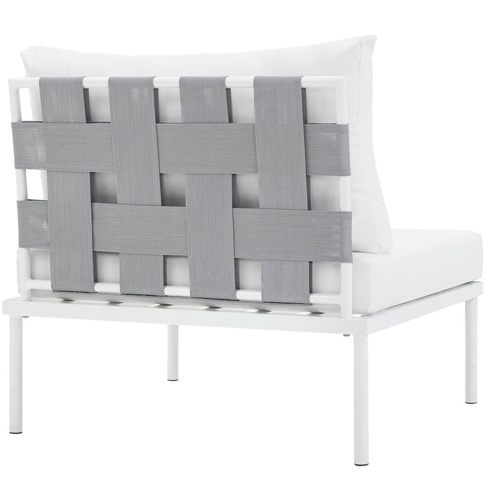 Harmony Armless Outdoor Patio Aluminum Chair - view 19