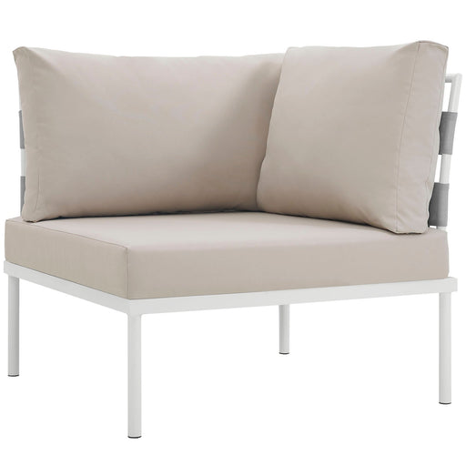 Harmony Outdoor Patio Aluminum Corner Sofa - alternate angle view