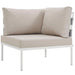 Harmony Outdoor Patio Aluminum Corner Sofa - alternate angle view