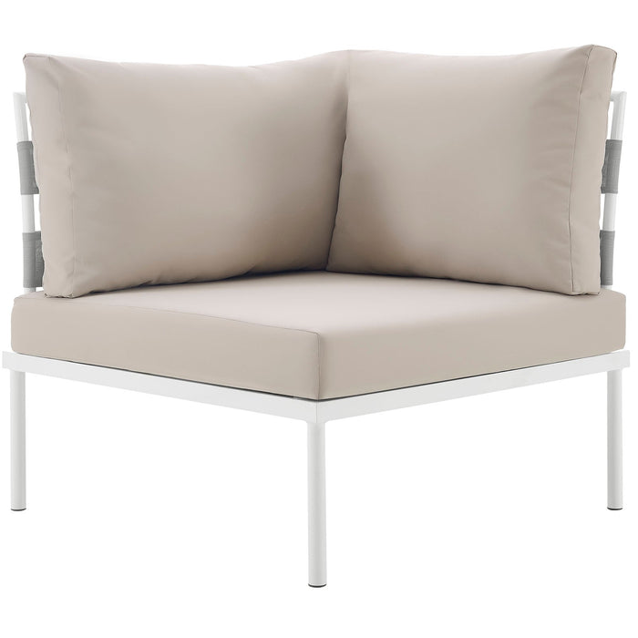 Harmony Outdoor Patio Aluminum Corner Sofa - detail close-up