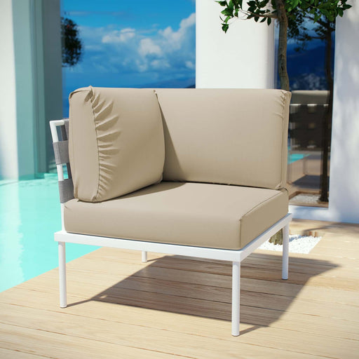 Harmony Outdoor Patio Aluminum Corner Sofa - Modway \outdoor\sofas & sectionals