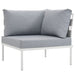 Harmony Outdoor Patio Aluminum Corner Sofa - view 7