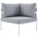 Harmony Outdoor Patio Aluminum Corner Sofa - view 10
