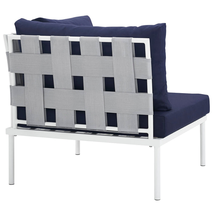 Harmony Outdoor Patio Aluminum Corner Sofa - view 14