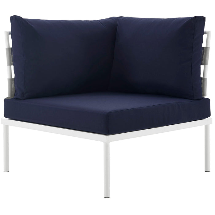 Harmony Outdoor Patio Aluminum Corner Sofa - view 13
