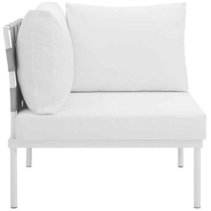 Harmony Outdoor Patio Aluminum Corner Sofa - view 20