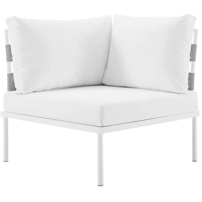 Harmony Outdoor Patio Aluminum Corner Sofa - view 18