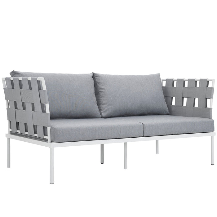 Harmony Outdoor Patio Aluminum Loveseat - view 7