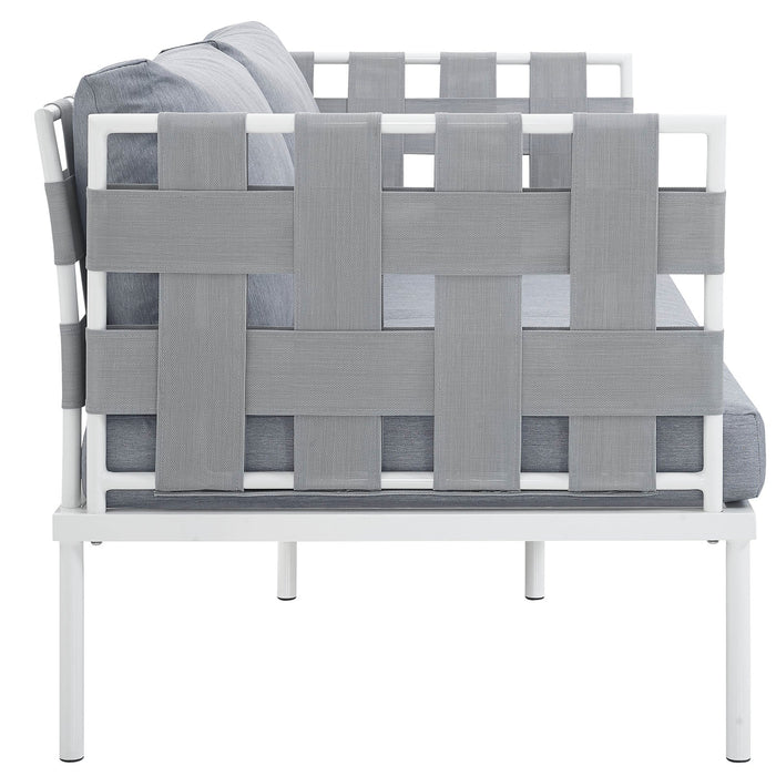 Harmony Outdoor Patio Aluminum Loveseat - view 8