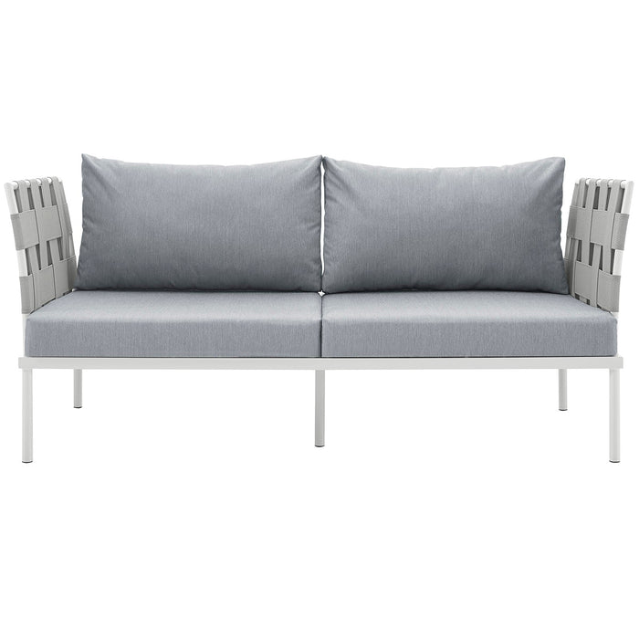 Harmony Outdoor Patio Aluminum Loveseat - view 10