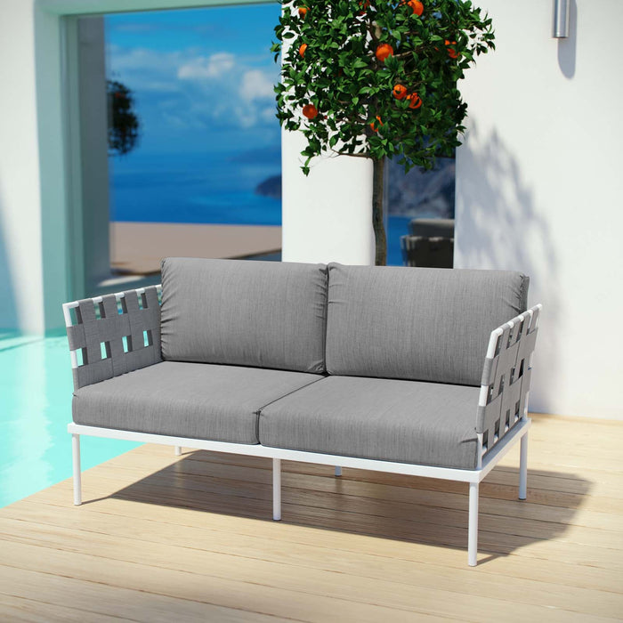 Harmony Outdoor Patio Aluminum Loveseat - view 6