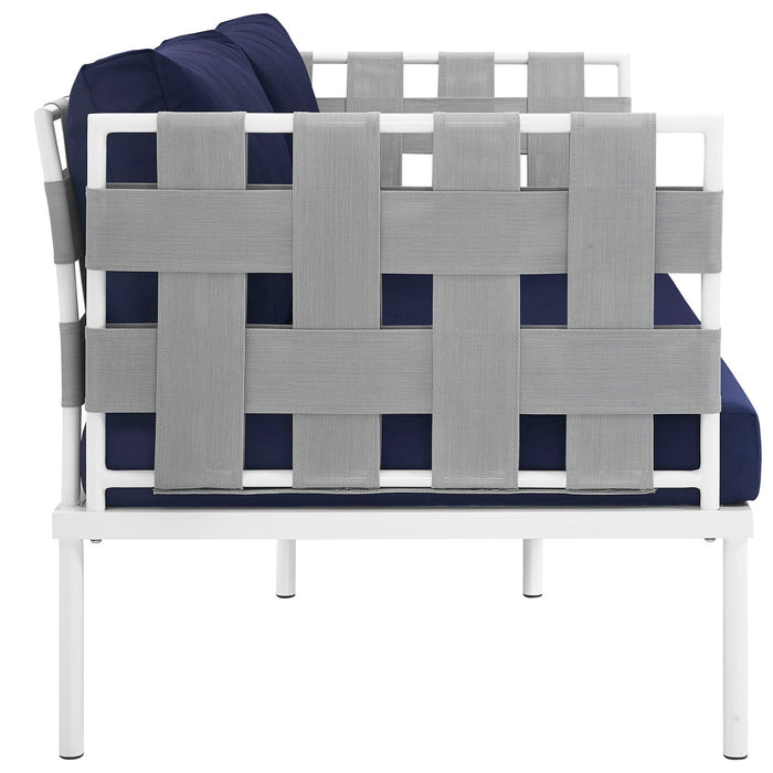 Harmony Outdoor Patio Aluminum Loveseat - view 13