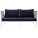 Harmony Outdoor Patio Aluminum Loveseat - view 15