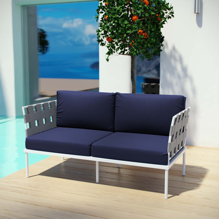 Harmony Outdoor Patio Aluminum Loveseat - view 11