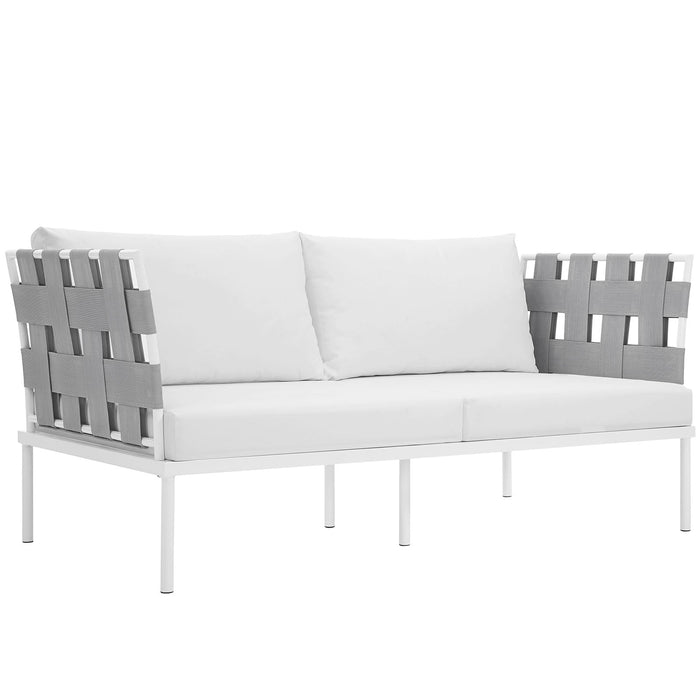 Harmony Outdoor Patio Aluminum Loveseat - view 17