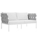 Harmony Outdoor Patio Aluminum Loveseat - view 17