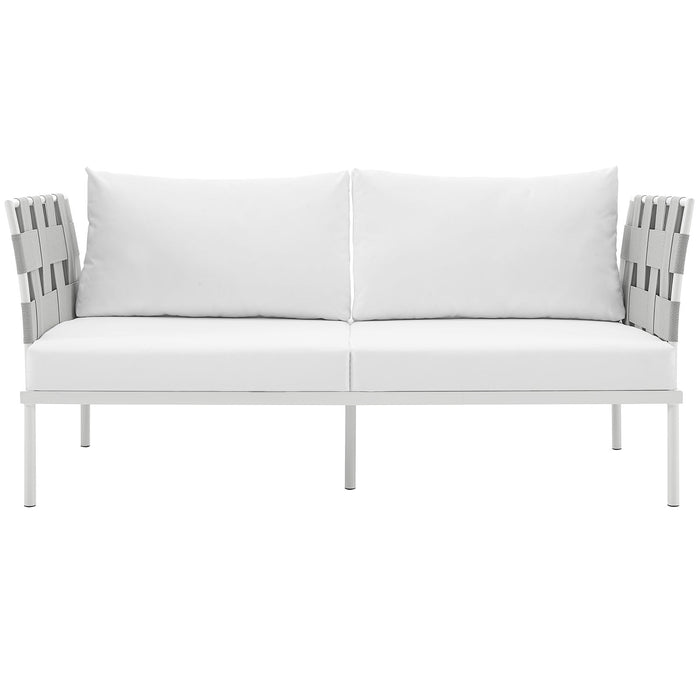 Harmony Outdoor Patio Aluminum Loveseat - view 20