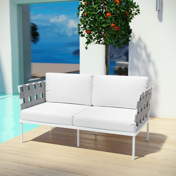 Harmony Outdoor Patio Aluminum Loveseat - view 16
