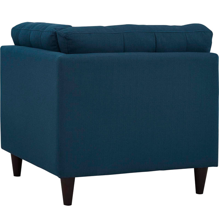 Empress Upholstered Fabric Corner Sofa - detail close-up