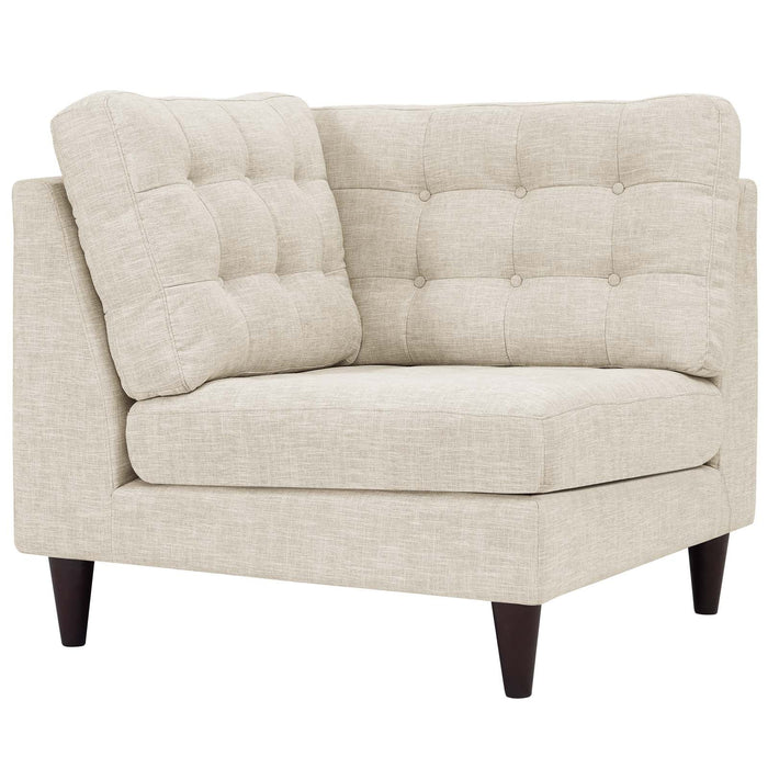 Empress Upholstered Fabric Corner Sofa - in lifestyle setting