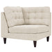 Empress Upholstered Fabric Corner Sofa - in lifestyle setting