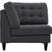 Empress Upholstered Fabric Corner Sofa - view 8