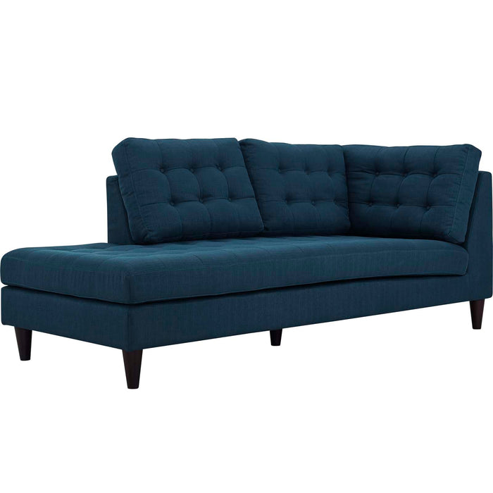 Empress Upholstered Fabric Left Facing Bumper - Modway \living\sectionals
