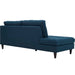 Empress Upholstered Fabric Left Facing Bumper - alternate angle view