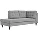 Empress Upholstered Fabric Left Facing Bumper - view 13