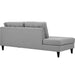 Empress Upholstered Fabric Left Facing Bumper - view 14