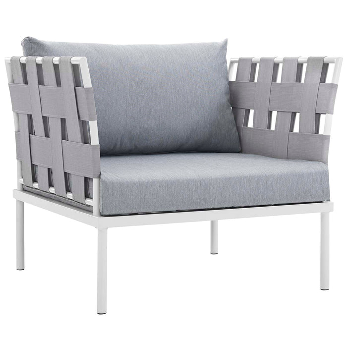 Harmony 7 Piece Outdoor Patio Aluminum Sectional Sofa Set by Modway - product label