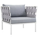 Harmony 7 Piece Outdoor Patio Aluminum Sectional Sofa Set by Modway - product label
