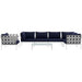 Harmony 7 Piece Outdoor Patio Aluminum Sectional Sofa Set by Modway - view 24