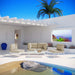 Harmony 5 Piece Outdoor Patio Aluminum Sectional Sofa Set - Modway \outdoor\conversation sets
