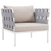 Harmony 5  Piece Outdoor Patio Aluminum Sectional Sofa Set by Modway - specifications diagram