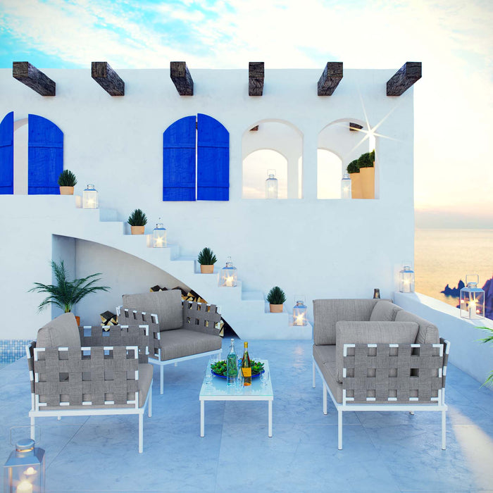 Harmony 5  Piece Outdoor Patio Aluminum Sectional Sofa Set by Modway - alternate view