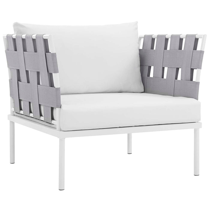 Harmony 5  Piece Outdoor Patio Aluminum Sectional Sofa Set by Modway - view 27
