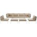 Harmony 8 Piece Outdoor Patio Aluminum Sectional Sofa Set by Modway - lifestyle in-use