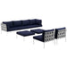 Harmony 8 Piece Outdoor Patio Aluminum Sectional Sofa Set by Modway - view 16