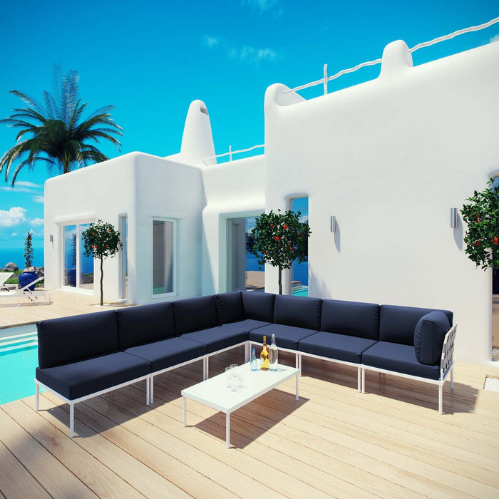 Harmony 8 Piece Outdoor Patio Aluminum Sectional Sofa Set by Modway - product label