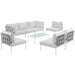 Harmony 8 Piece Outdoor Patio Aluminum Sectional Sofa Set by Modway - view 23