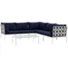 Harmony 6 Piece Outdoor Patio Aluminum Sectional Sofa Set by Modway - view 16