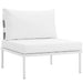Harmony 6 Piece Outdoor Patio Aluminum Sectional Sofa Set by Modway - view 26